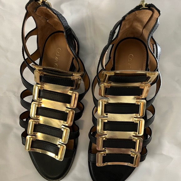 NWOT Calvin Klein Gladiator Sandals - Picture 2 of 7